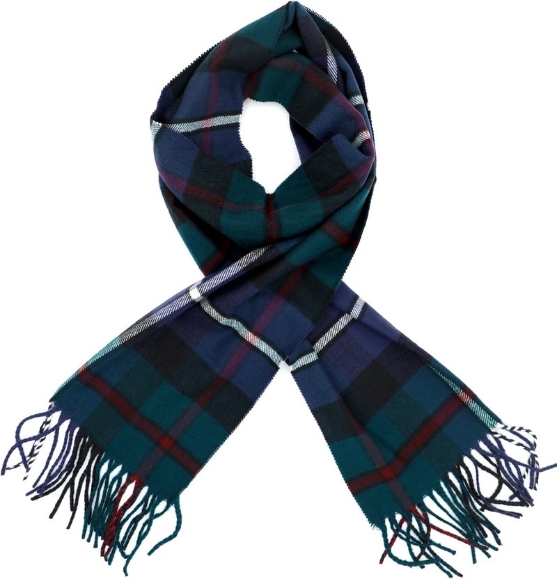 Achillea Scottish Tartan Plaid Scarf - Warm Cashmere Feel Winter Scarf, Scarves for Holiday, Christmas & Daily Wear - Image 3